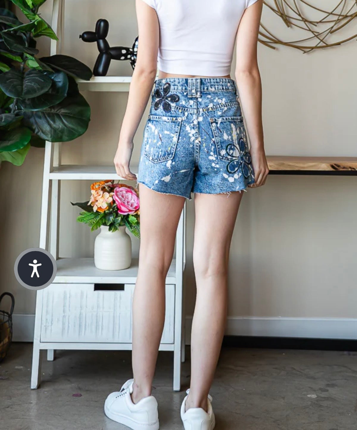 Splatter Paint Shorts oli