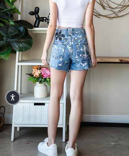 Splatter Paint Shorts oli