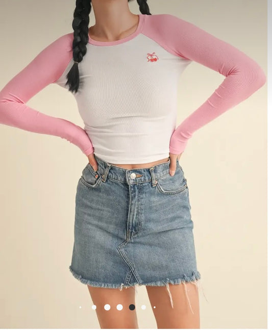 Pink Cherrie Sunburst Top