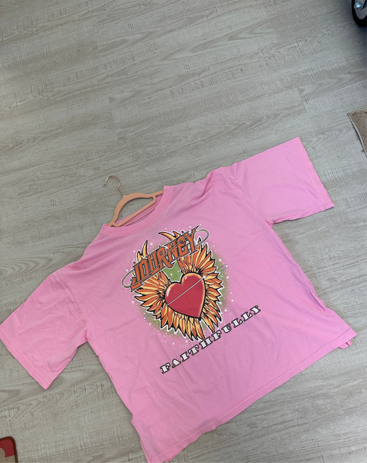 Journey Pink Faithfully Tshirt