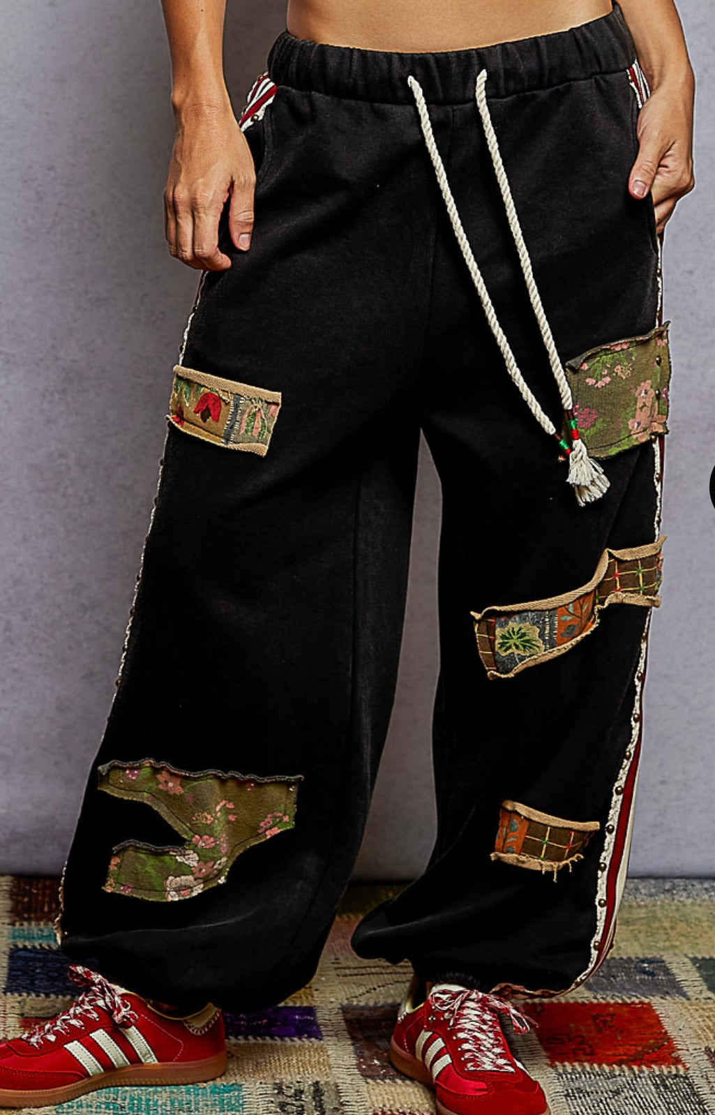 Wilson Black Patch Jogger Pol