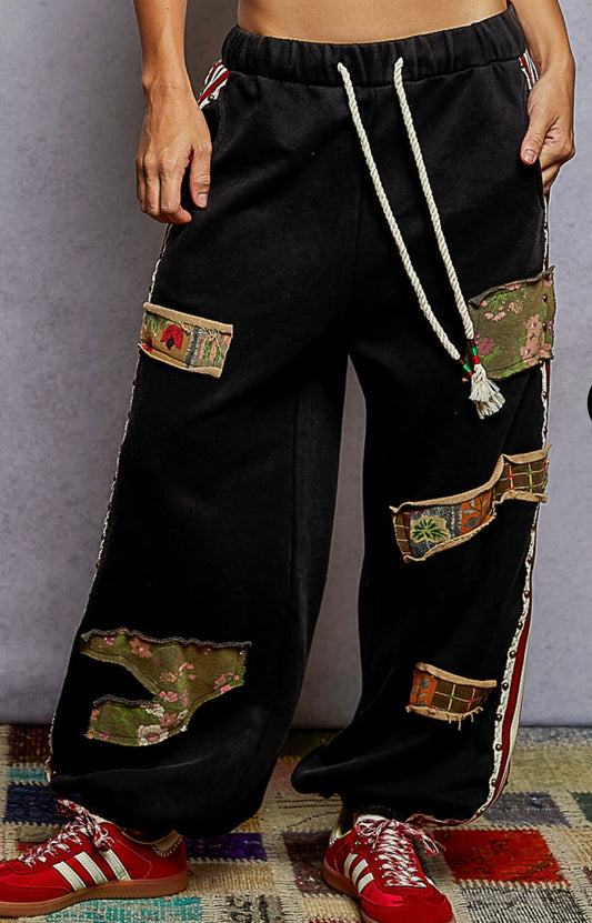 Wilson Black Patch Jogger Pol