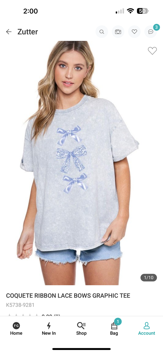 Zutter Triple Bow Tshirt