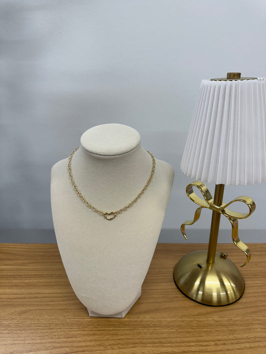 Choker Gold Heart Necklace