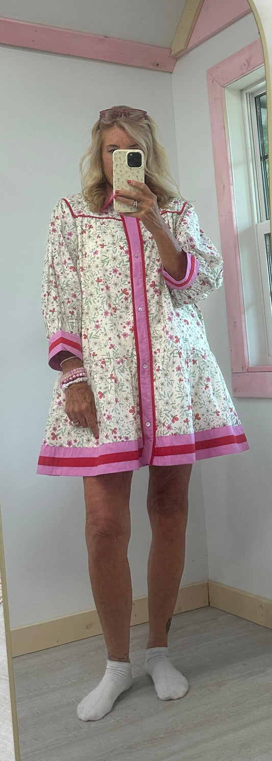 Entro Pink Floral Dress