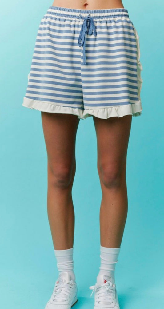 Julie Blue and White Stripe