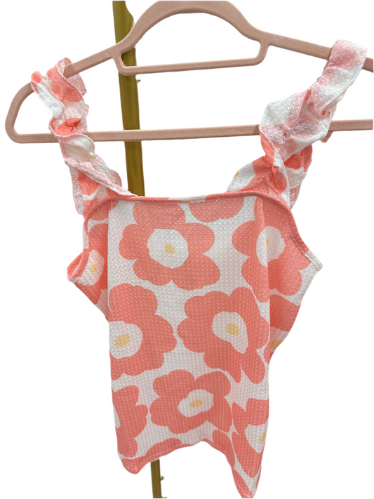 Coral Flower Tank Top