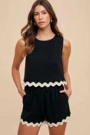 Black and White AW Short Set