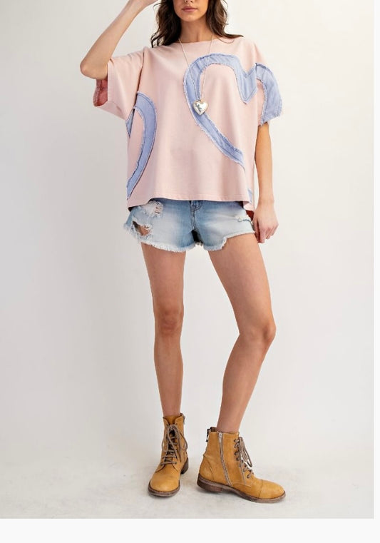 Blue Heart Top