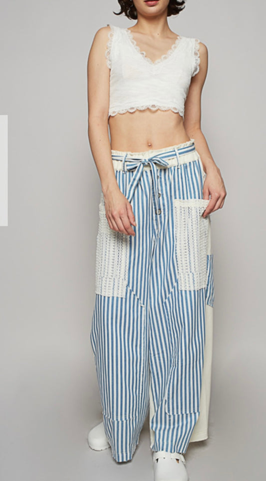 Blue Stripe and Thermal POL Pants