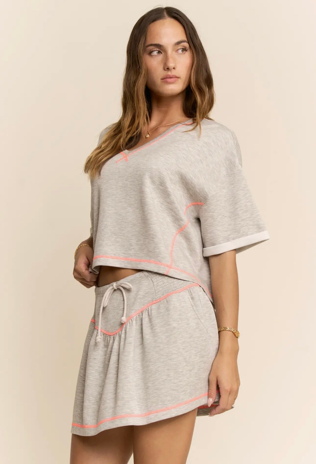 Coral Sunset Skort Set Davi and Dani