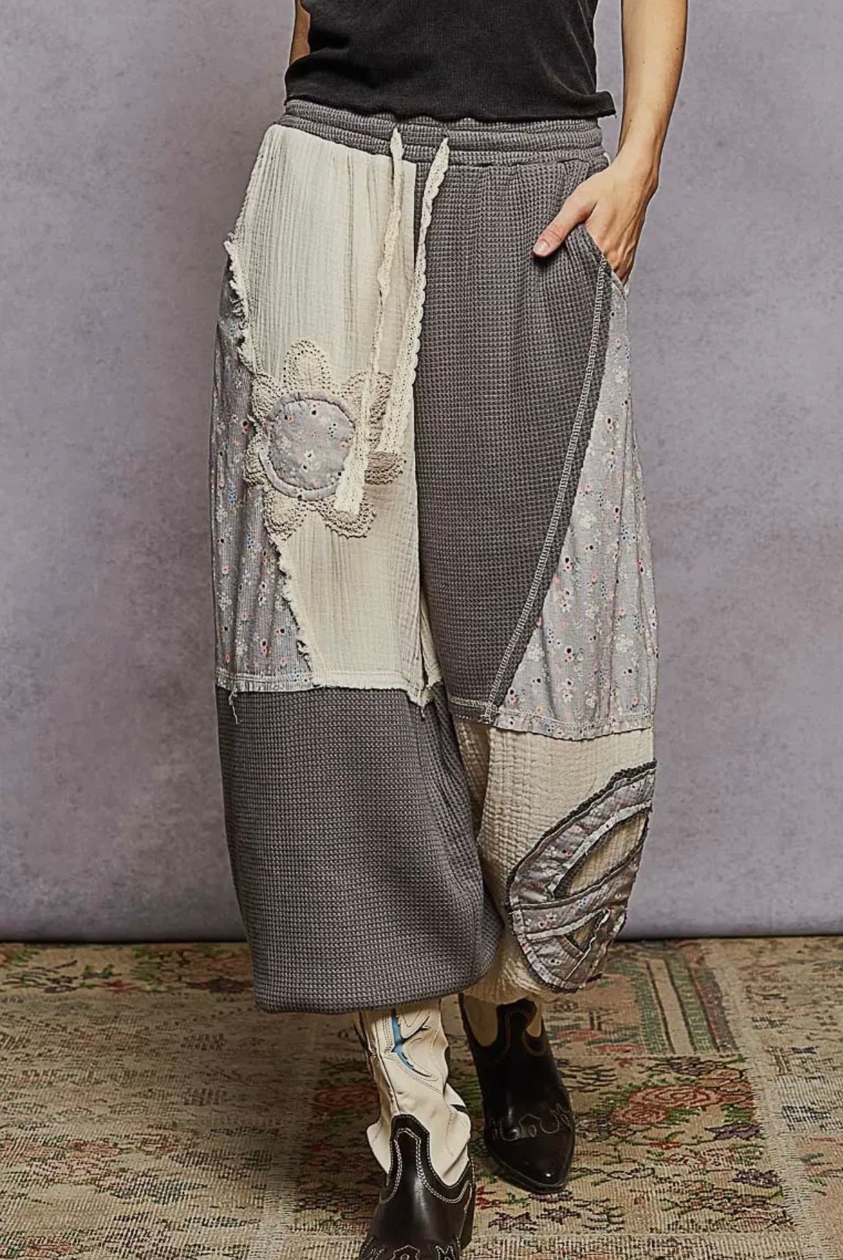 Stone Charcoal Peace Joggers