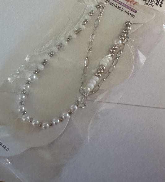 Stainless Steal Freshwater Anklet