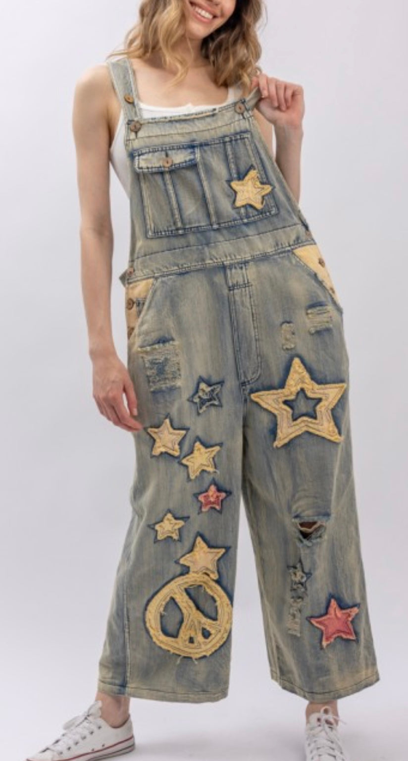 BV Overalls with Stars Patches