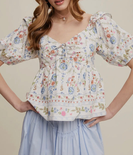 Sweetheart Floral Top