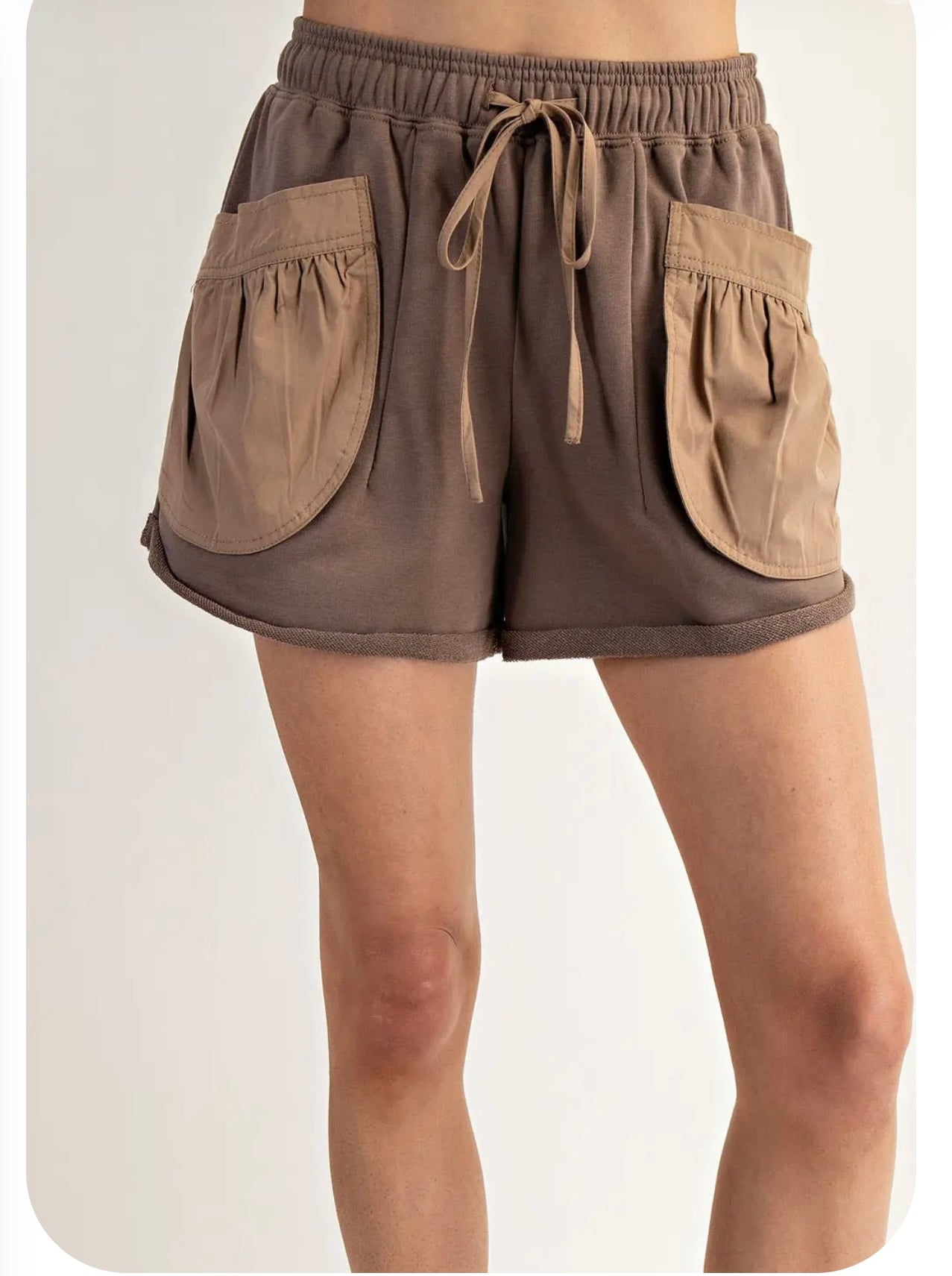 Brown Coffee Run Shorts