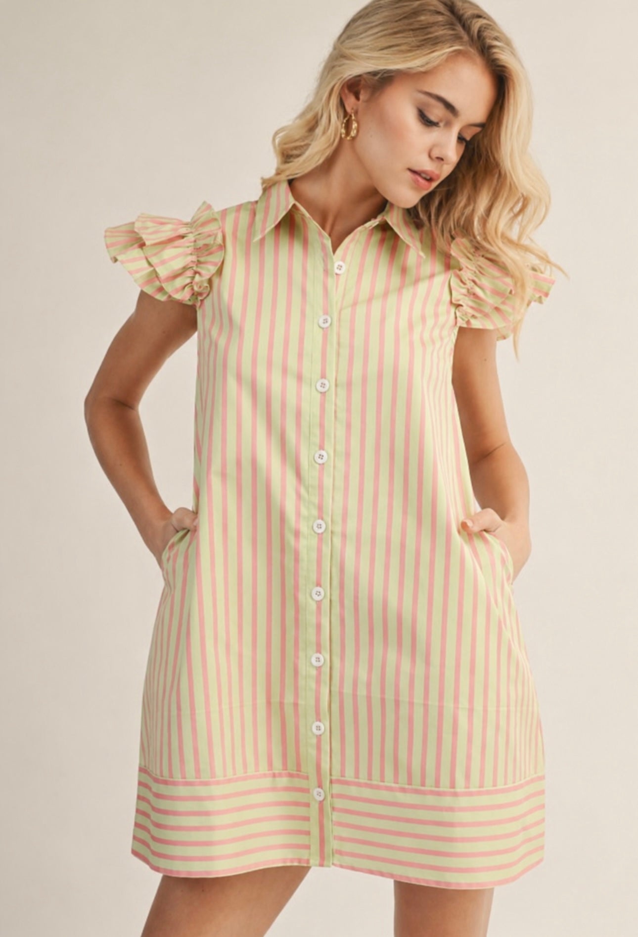 Sugar Stripe Garden Party Dress