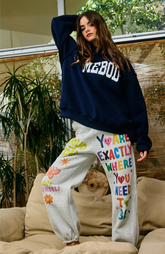 Bucket List Graphic Joggers