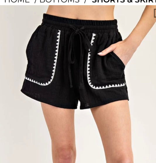 Lyman Black Shorts