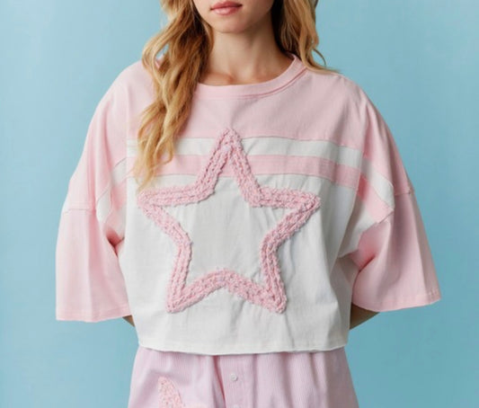 Sable Pink Star Top