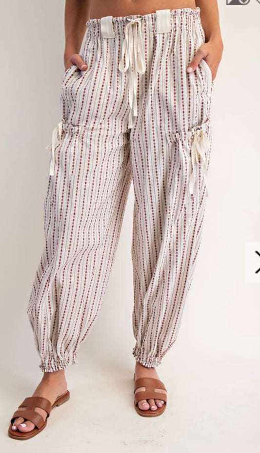 Wine Diamond Bow Joggers Eesome