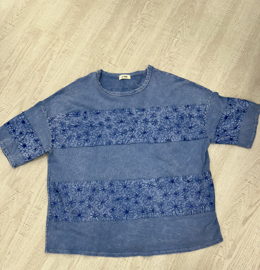 Blue Flower JHer Top
