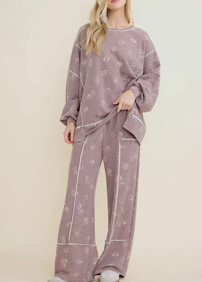 Western Graphic Pants