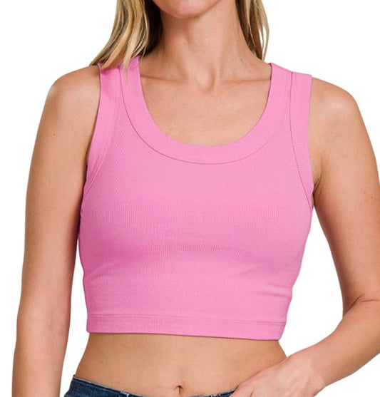 Candy Pink Crop Top 8490a5