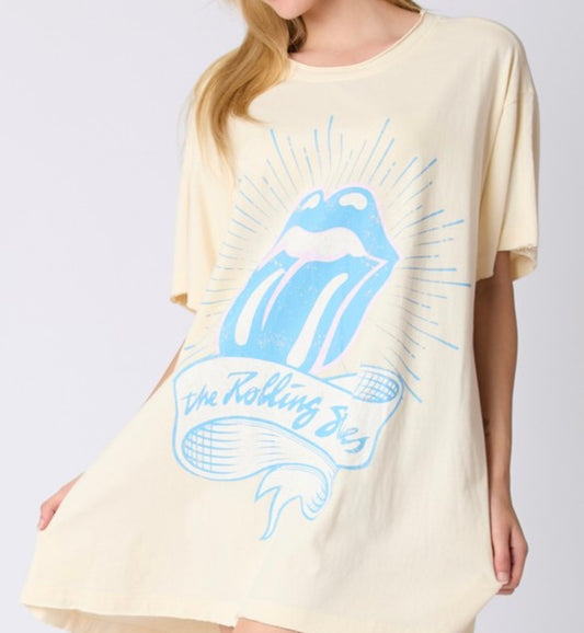 Rolling Stone Cream Dress