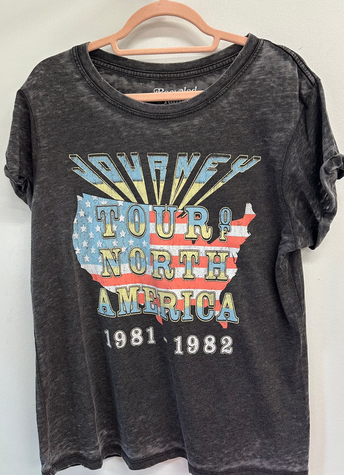 Black Journey Burn Out Top