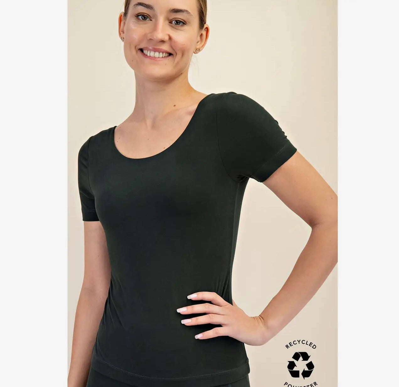 Recycled Black Butter Top