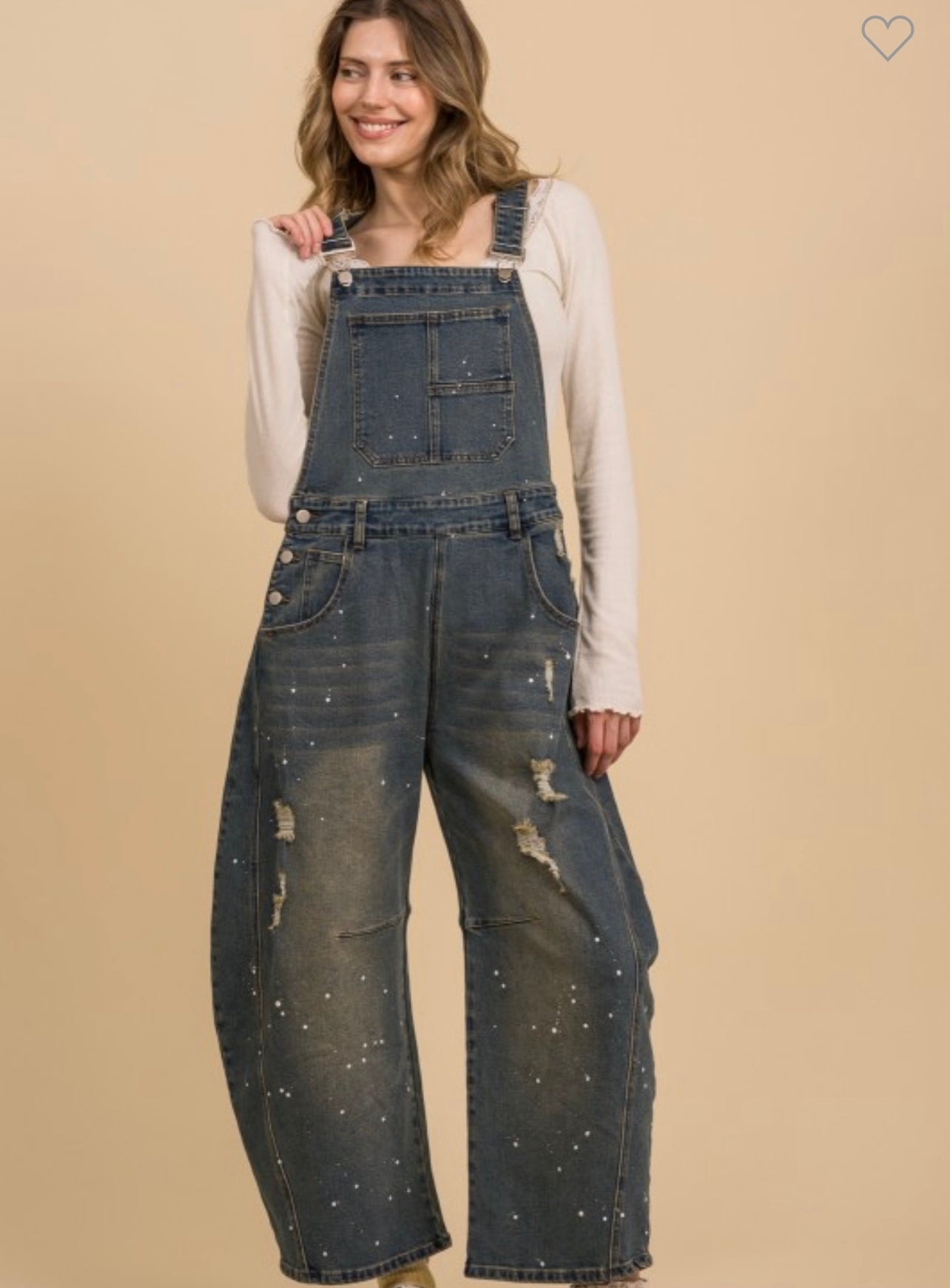 BV Splatter Paint Barrel Overalls