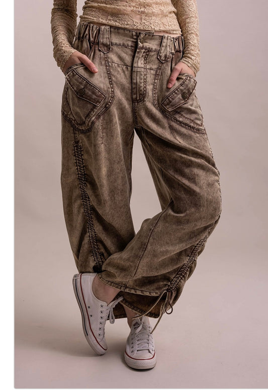 Bluevelvet Cargo Tinsel Pants