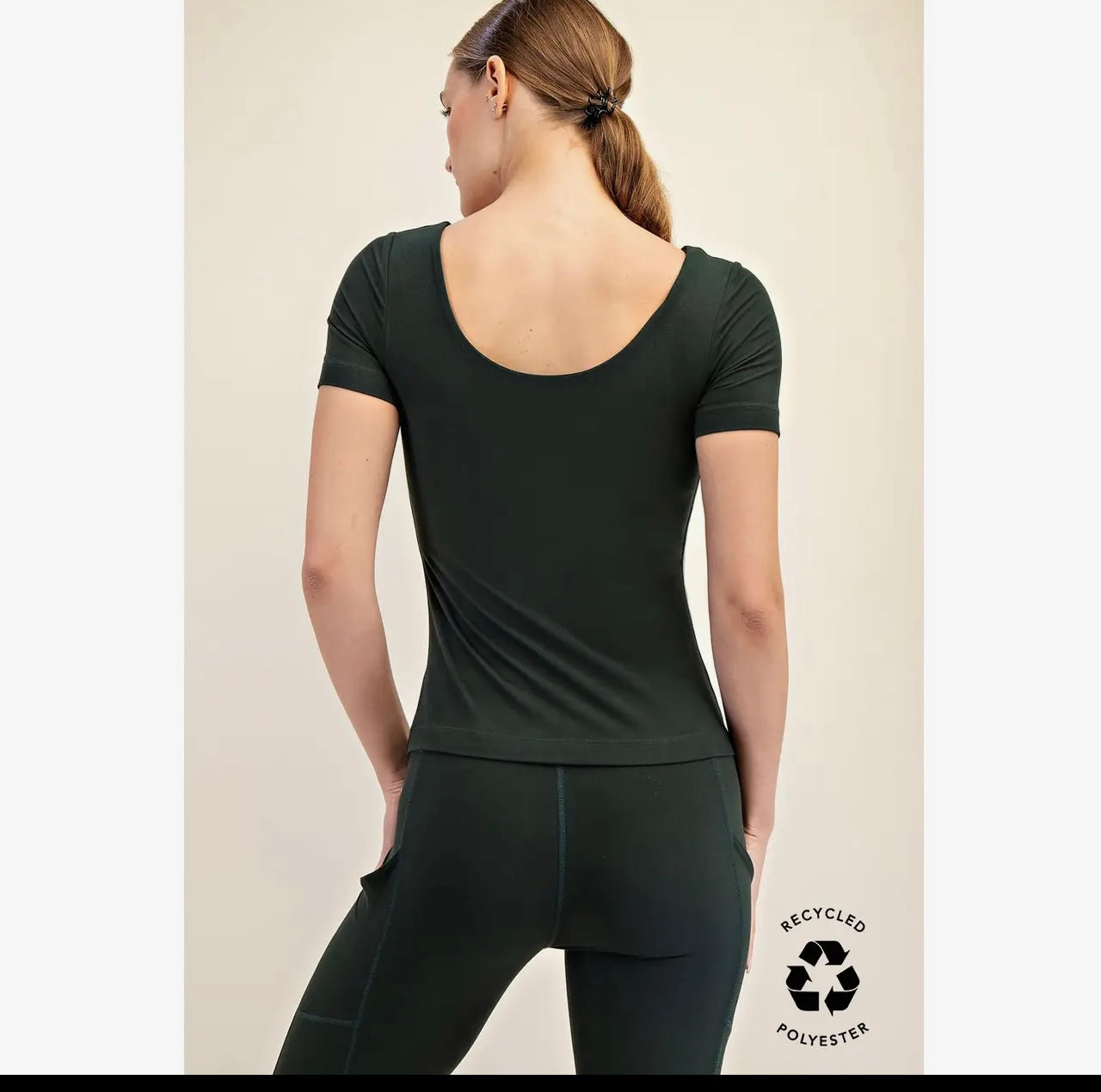 Recycled Black Butter Top