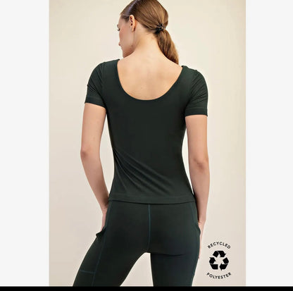 Recycled Black Butter Top