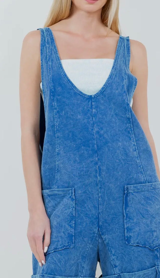 Cobalt Blue Romper