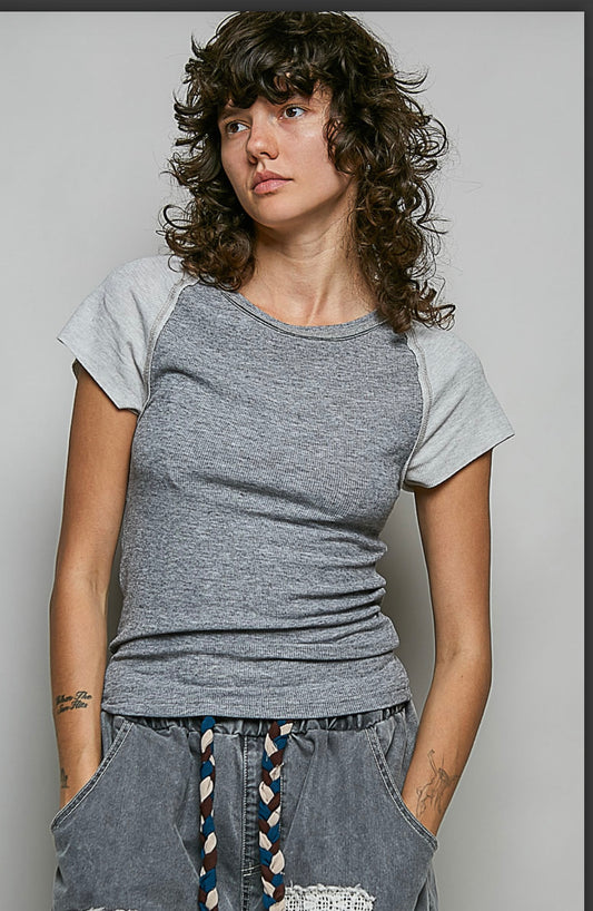 Light Charcoal Grey Top