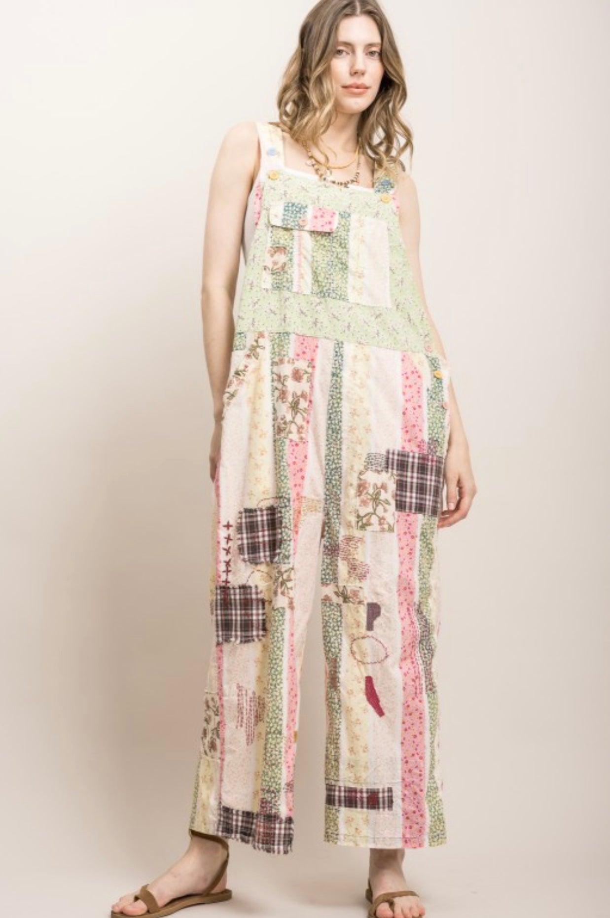 Neutral Boho Overalls BV