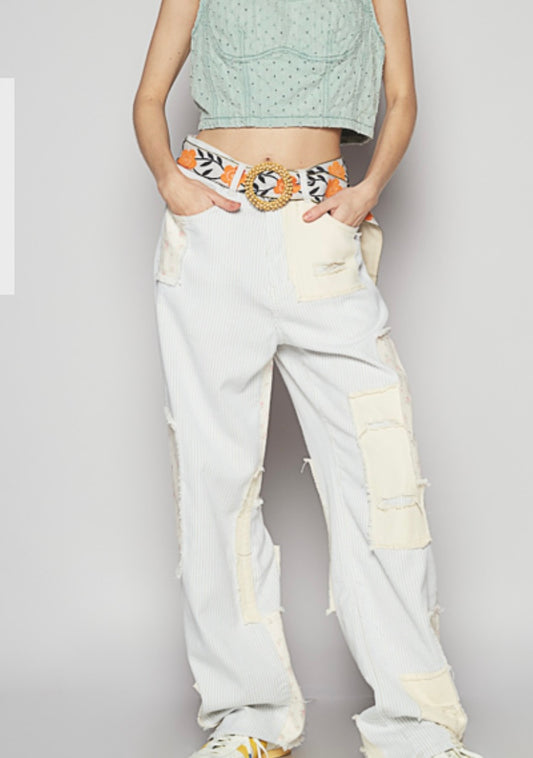 Mint Stripe Pants