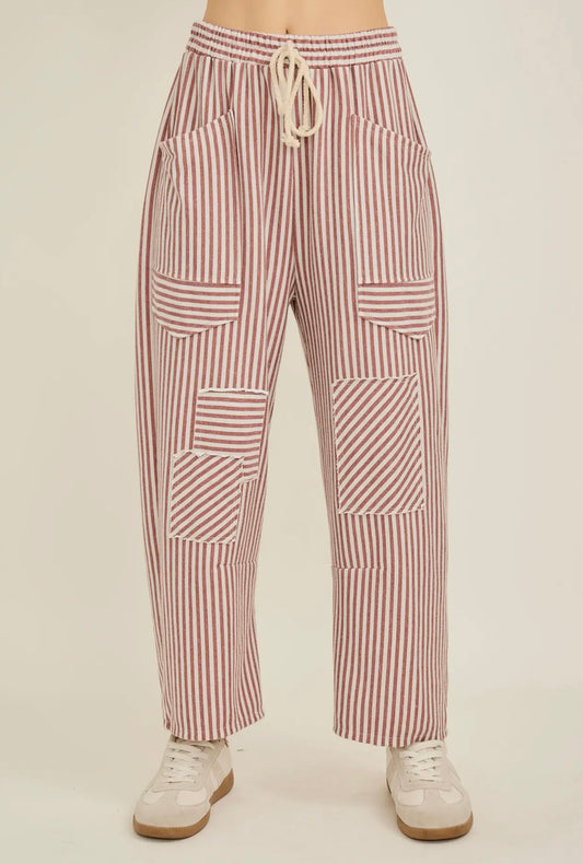 Driftwood Rose Stripe Pants JHer