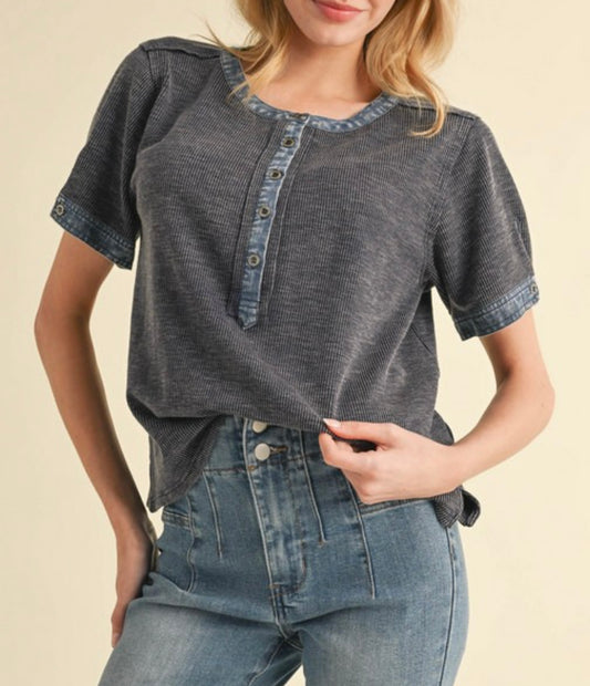 Arden Mineral Wash Henley Top