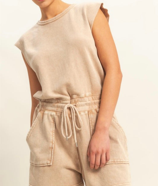 Taupe Romper