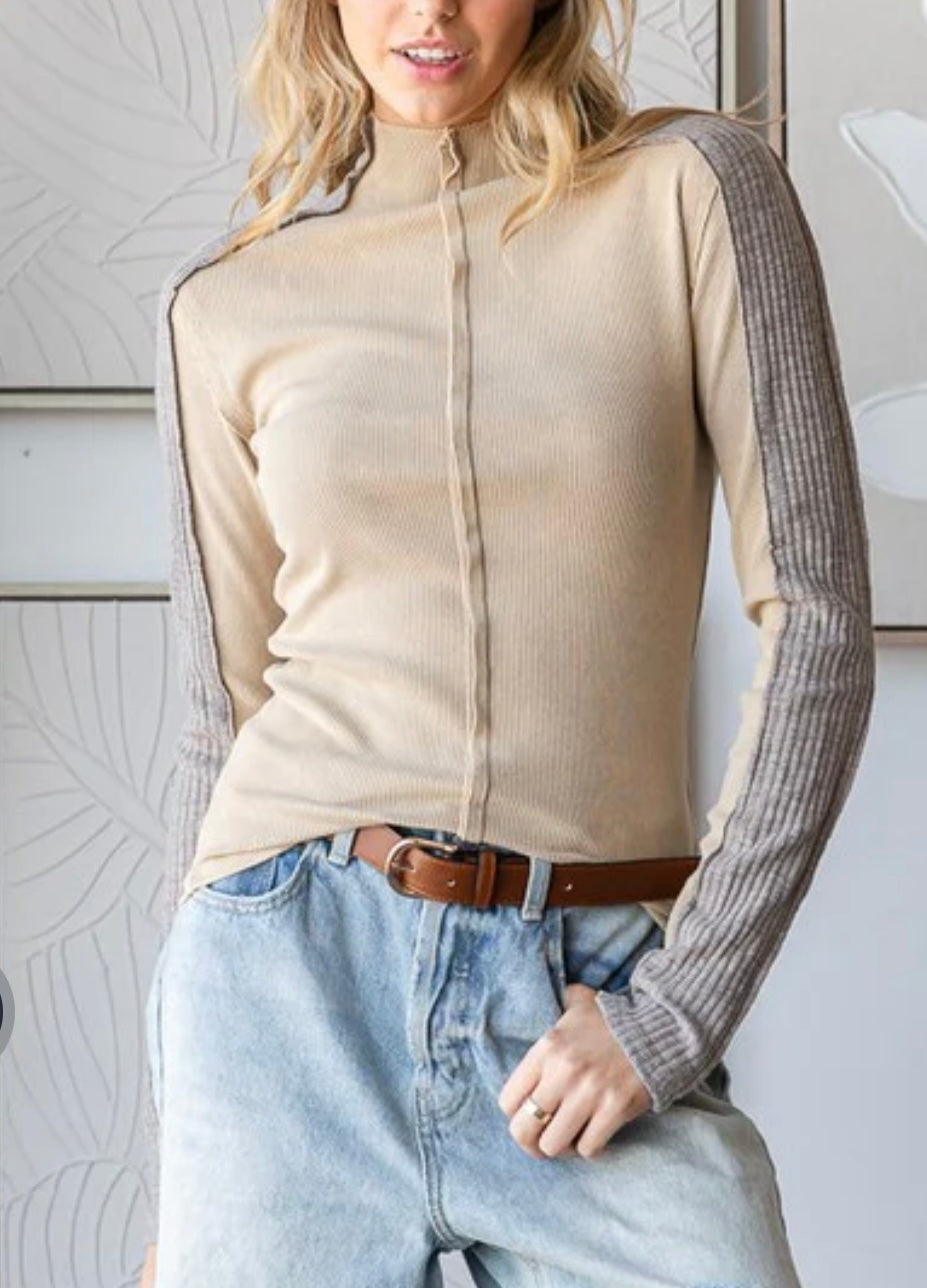 Desert Sand Fitted Top Oli and Hai