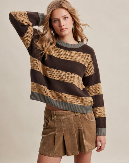 Textured Knit Sweater Listicle