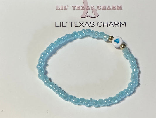 Blue Heart Friendship Braclet