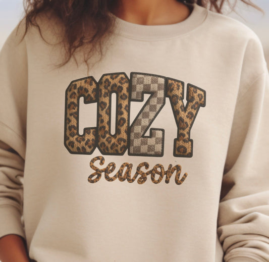 Cozy Season Leopard Sweatshirt