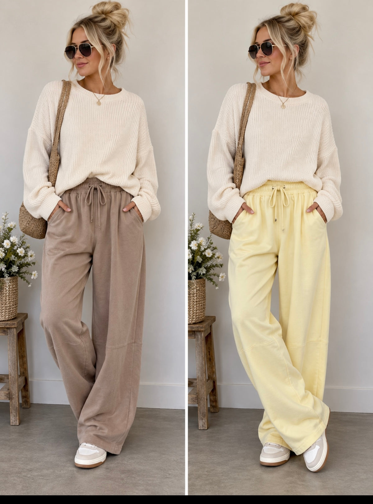Mitto Shop Everyday Taupe and Banana Barrels