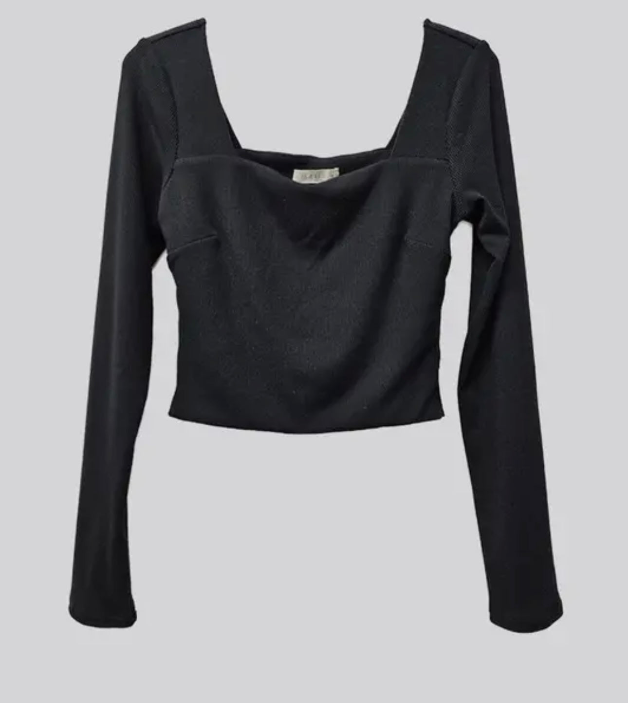 Black Long Sleeve Freedom Top