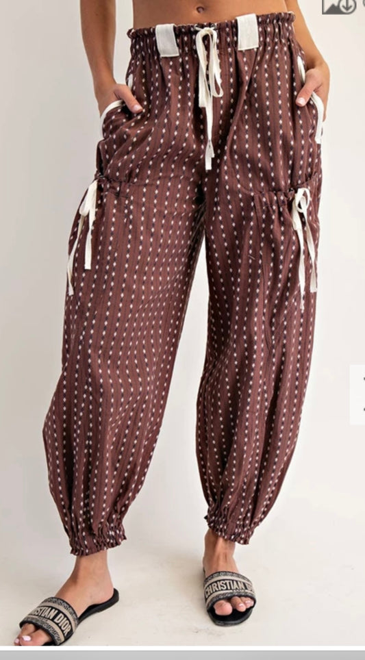 Diamond Brownie Bow Joggers Eesome
