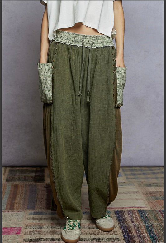 Langford Olive Joggers Pol